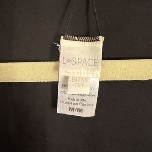 LSPACE Bitsy Cut black Bikini Bottoms size M
